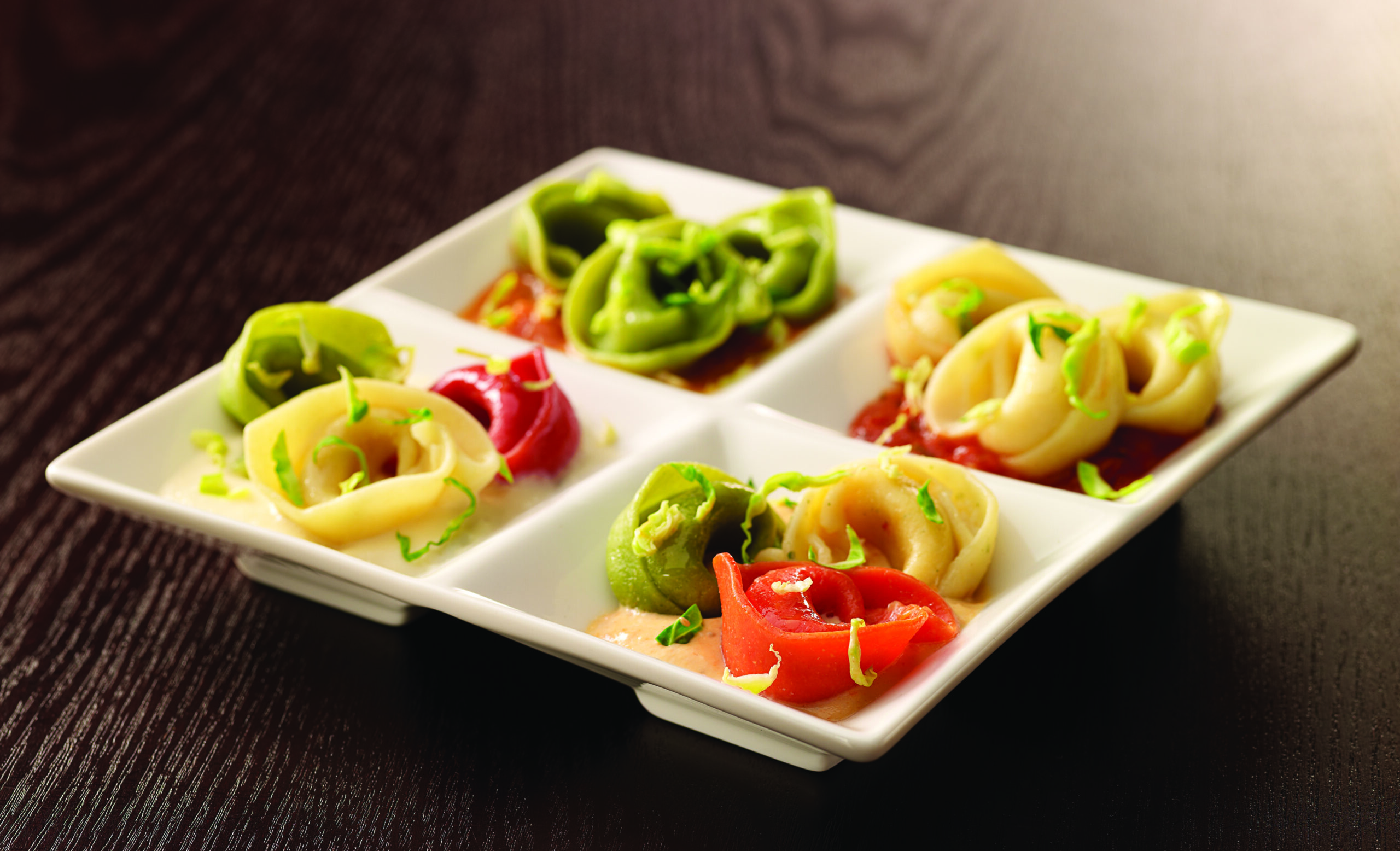 BERNARDI - Garden Trio Salad Pak Tortellini - 2/5 lb Bags