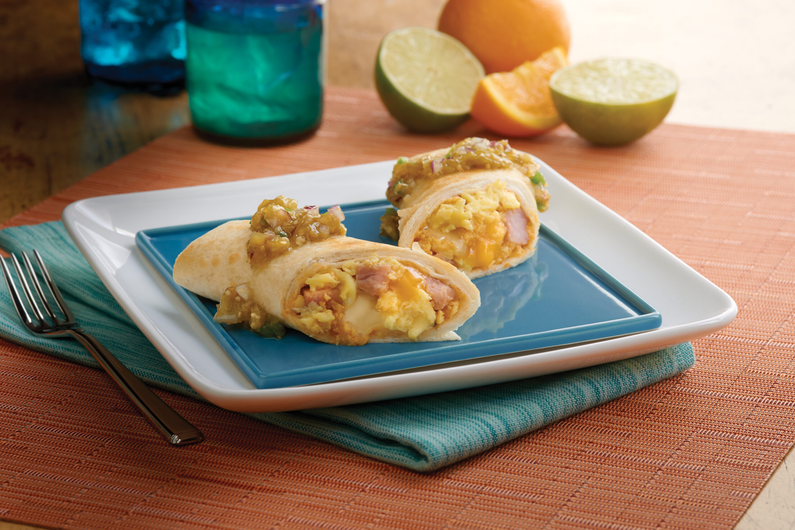 POSADA-EGG/HAM/CHEESE BURRITO 4OZ - 1/48ct Bulk
