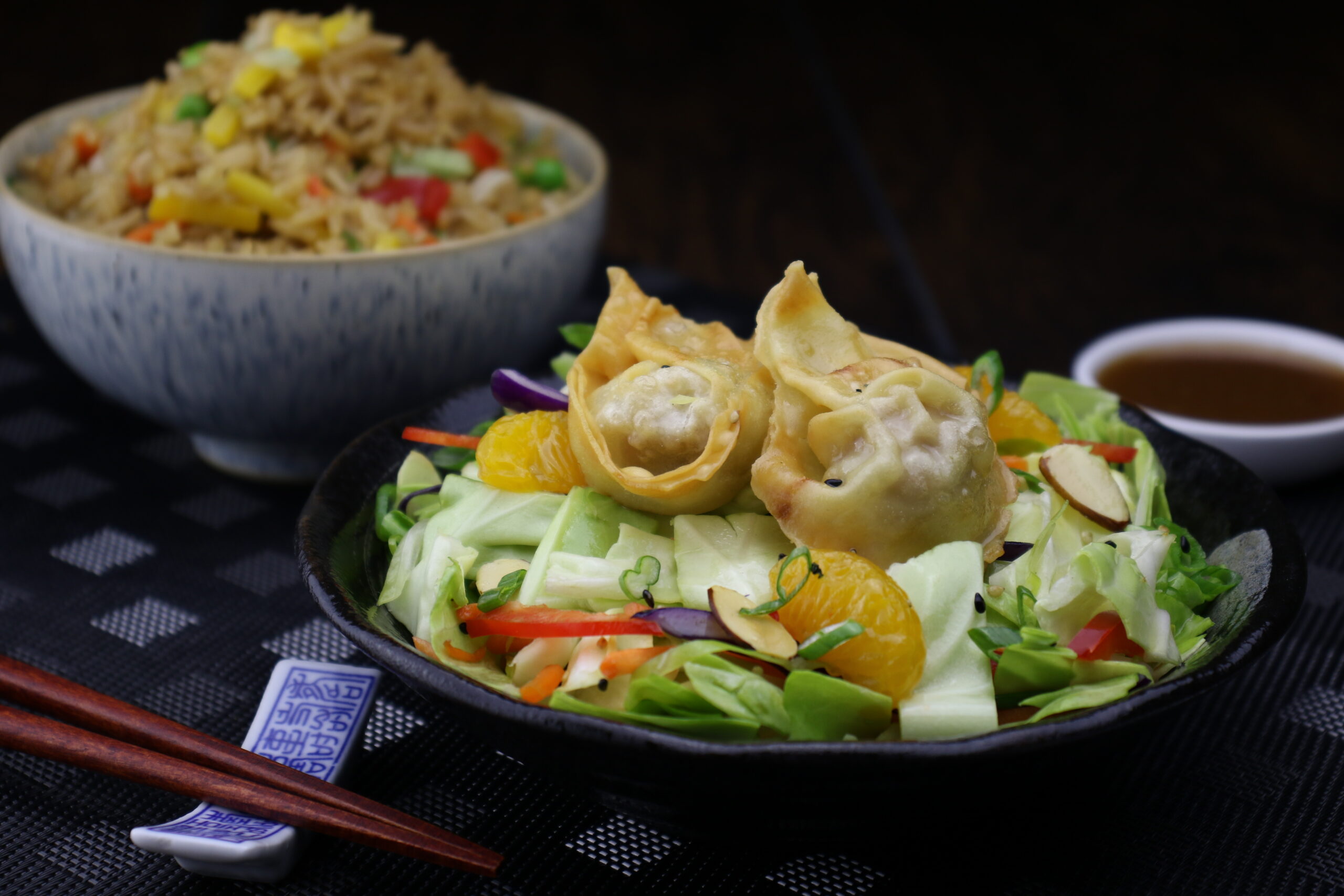 Golden Tiger - Pork, Scallion, Ginger & Garlic Wonton .5 oz - 2/100ct Bags (approx)