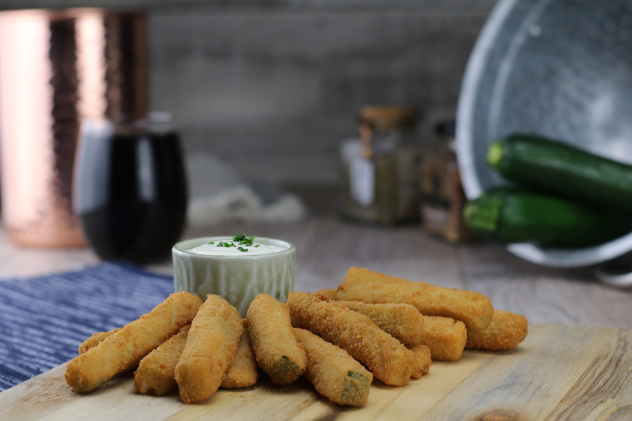 Fred's - Breaded Zucchini Stick - 6/4 lb Box